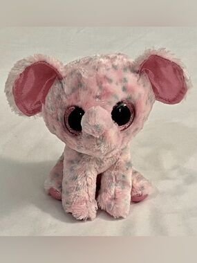 Ty Beanie Boo Pink Stuffed Elephant